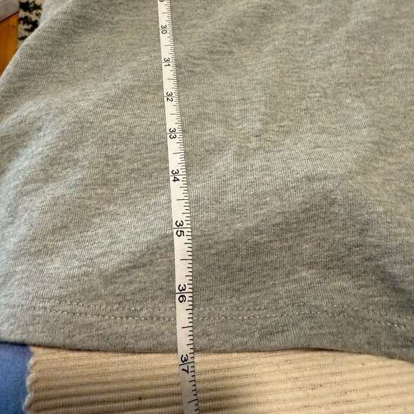 Boden Gray Top with Navy Accents - Picture 5 of 6